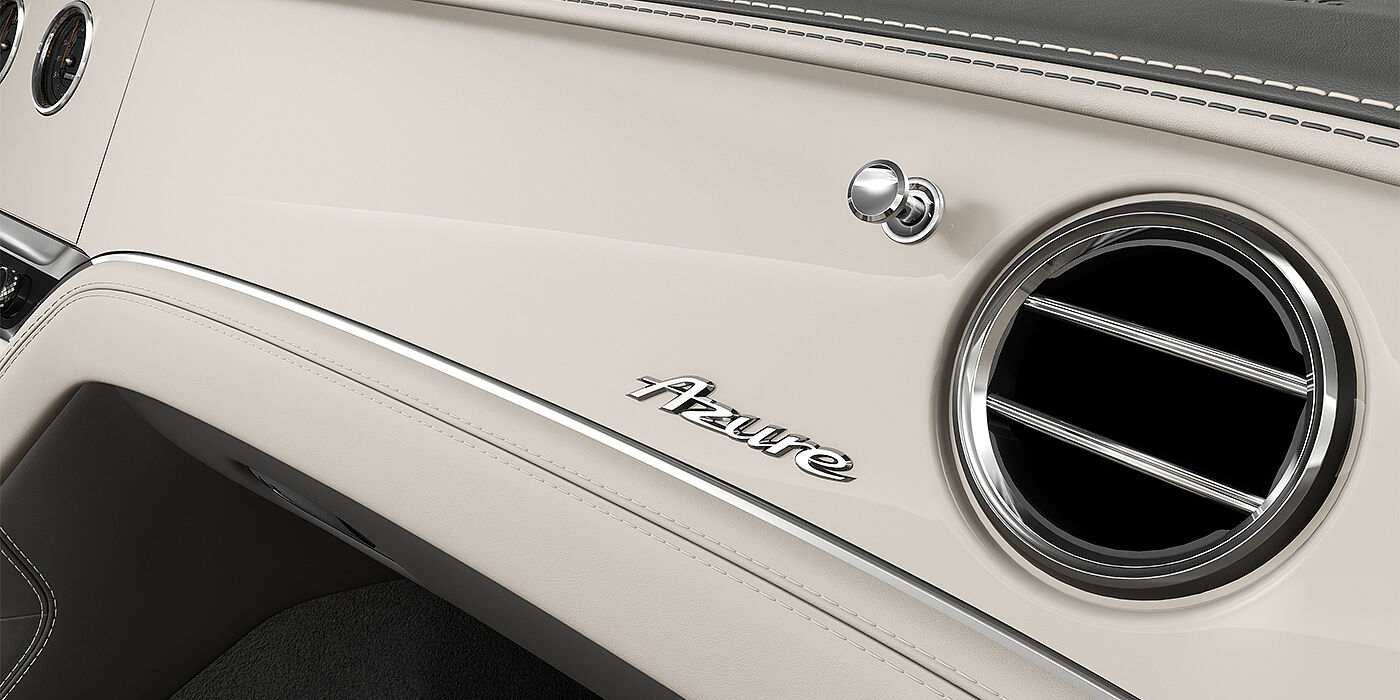 Bentley Mannheim Bentley Continental GTC Azure convertible veneer detail in Piano Linen veneer