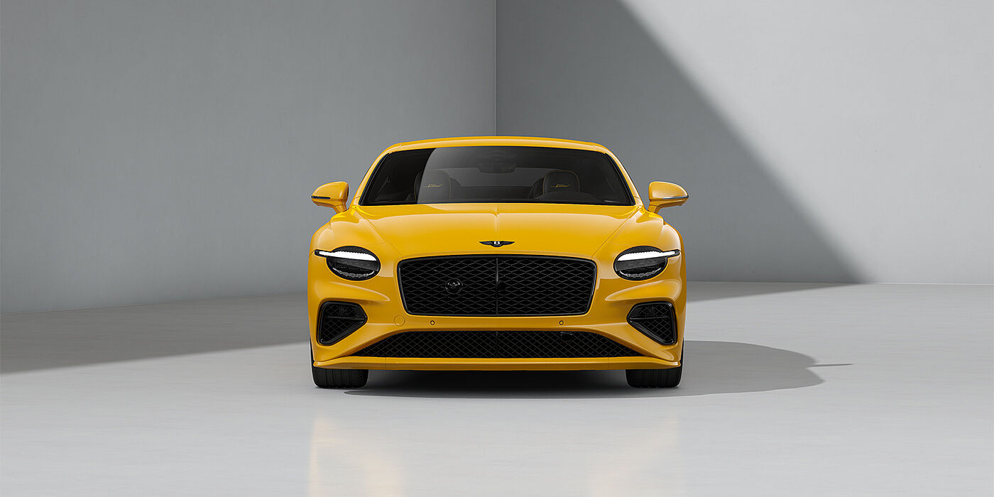 Bentley Mannheim Bentley Continental GT Speed coupe in Monaco Yellow paint and 22" Ten spoke sport wheels - full front