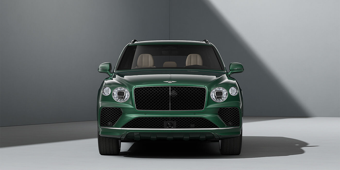 Bentley Mannheim Bentley Bentayga SUV in Verdant paint and 22" Five Spoke Directional Polished wheels - full front