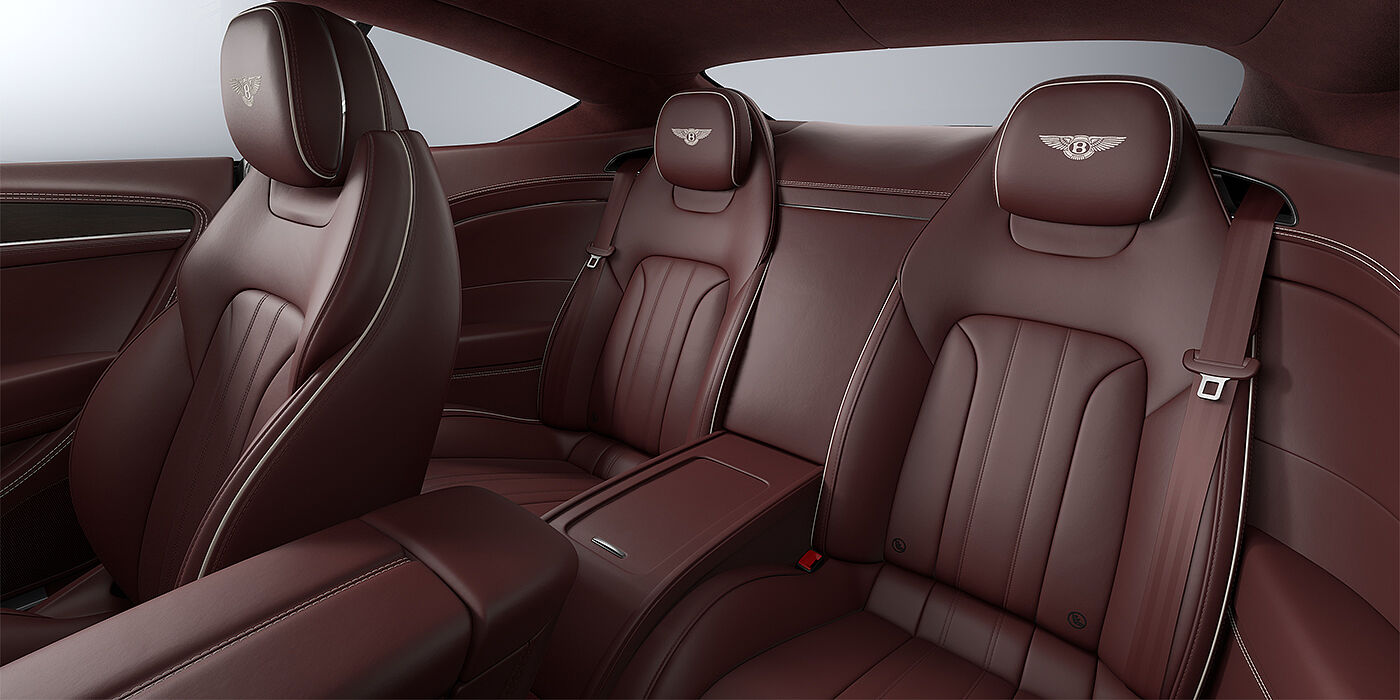 Bentley Mannheim Bentley Continental GT coupe rear interior in Cricket ball hide