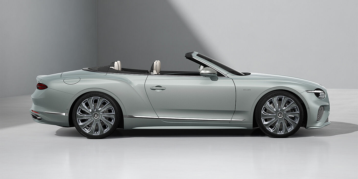 Bentley Mannheim Bentley Continental GTC Mulliner convertible in Breeze paint and 22" Mulliner wheels - profile