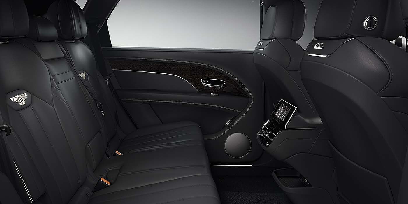 Bach Premium Cars GmbH | Bentley Mannheim Bentley Bentayga EWB SUV rear interior in Beluga black leather