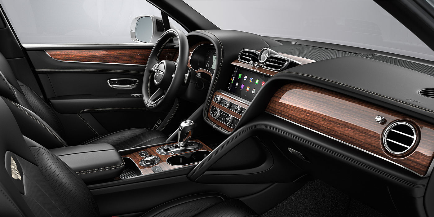 Bach Premium Cars GmbH | Bentley Mannheim Bentley Bentayga SUV front interior in Beluga black hide