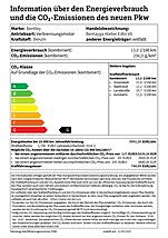 Bentley Bentayga Atelier Edition 2025 information über den energieverbrauch und die co2-emissionen des neuen pkw