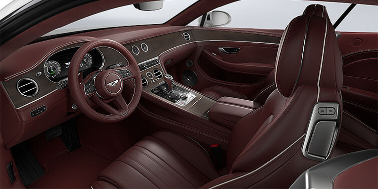 Bentley Mannheim Bentley Continental GT coupe front interior in Cricket ball hide