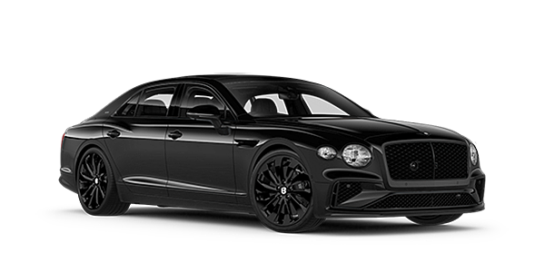 Bach Premium Cars GmbH | Bentley Mannheim Bentley New Flying Spur Black Edition front three quarter in Onyx paint