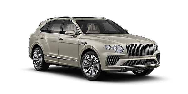 Bentley Mannheim Bentley Bentayga Azure SUV in White Sand paint and 22" Ten Spoke Polished wheels – front 3/4