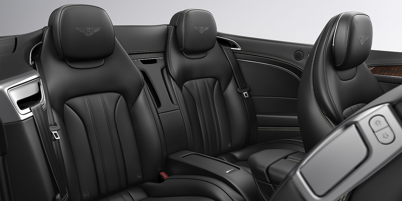 Bach Premium Cars GmbH | Bentley Mannheim Bentley Continental GTC convertible rear interior in Beluga black hide