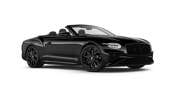 Bach Premium Cars GmbH | Bentley Mannheim Bentley Continental GTC Black Edition convertible front three quarters in Onyx black paint