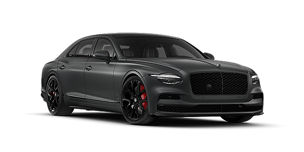 Bentley Mannheim New Bentley Flying Spur S sedan in Anthracite Satin  paint front 3/4 with 22" Sports  wheels