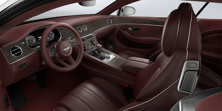 Bentley Mannheim Bentley Continental GT coupe front interior in Cricket ball hide