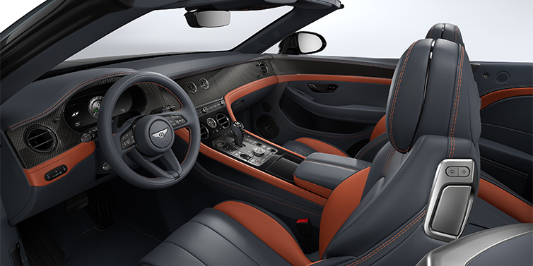 Bach Premium Cars GmbH | Bentley Mannheim Bentley Continental GTC S Cabrio Innenausstattung in Newmarket Tan und Beluga Black Leder mit Carbonfaser Furnier