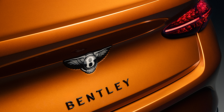 Bach Premium Cars GmbH | Bentley Mannheim Bentley Continental GTC Black Edition convertible rear boot detail with Black Bentley Wings badge